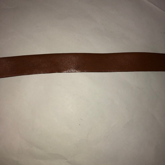 Michael Kors Signature Monogram Logo Belt Women’s Square Buckle Brown Authentic - Picture 9 of 12